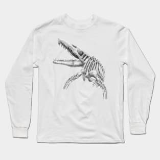 mosasaurus skeleton Long Sleeve T-Shirt